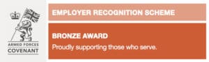 Armed Forces Covenant Employer Recognition Scheme Bronze Award