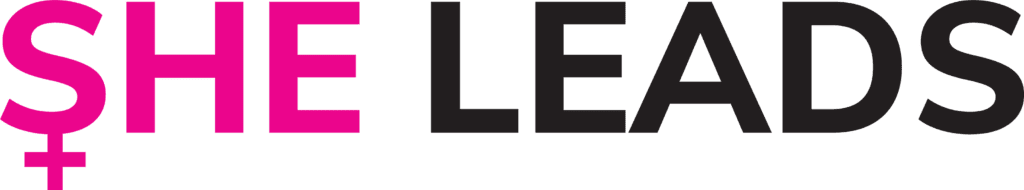 She Leads logo in full colour.