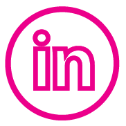 Icon showing the LinkedIn logo with the letters “in” inside a circular outline.