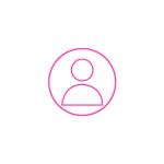 Icon of a person inside a circle, representing a user profile or account.