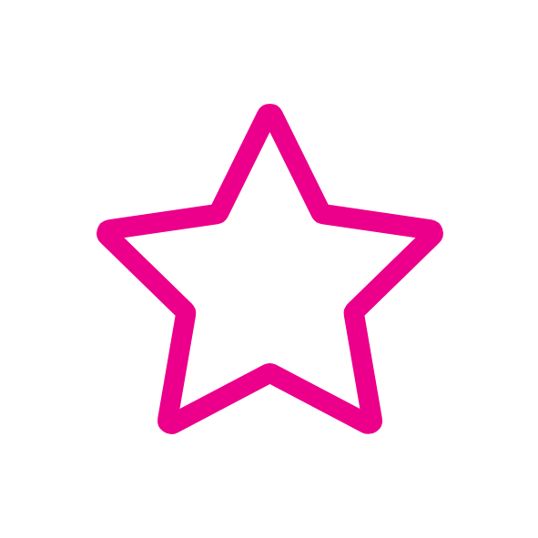 Icon of a single outlined star, representing rating, quality or favourite selection.
